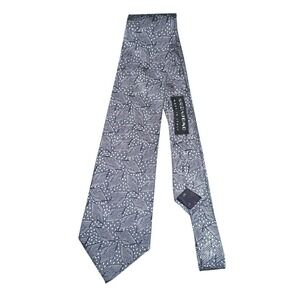 Krizia Uomo Geometric Necktie Blue Silk Tie Made in Italy Mens‎